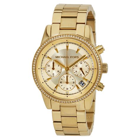 michael kors the ritz chronograph watch|mk6356.